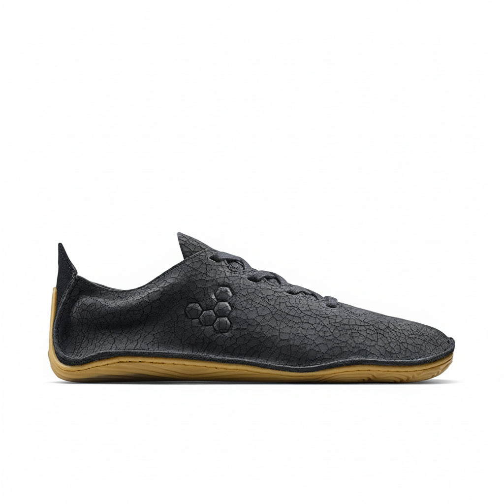 Vivobarefoot Sensus II 男士赤腳鞋 - 黑曜石裂紋皮革
