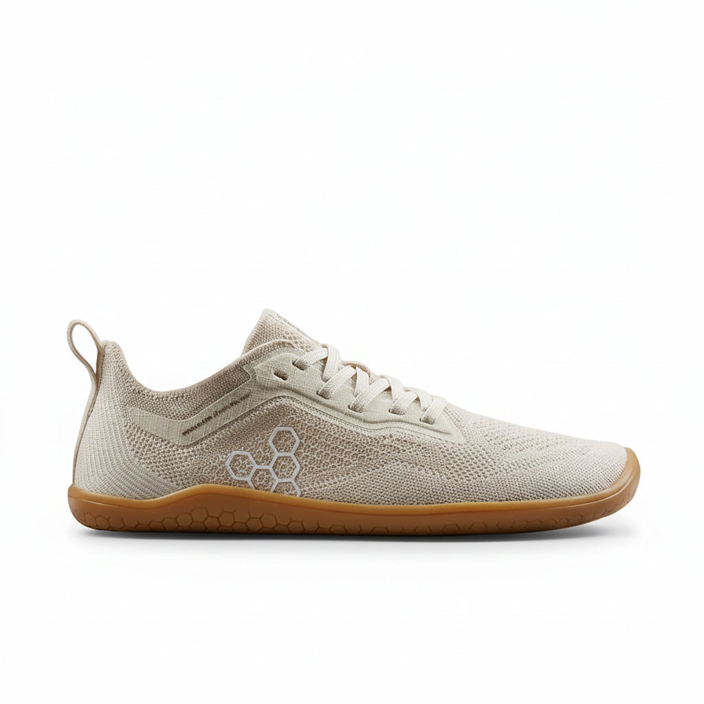 Vivobarefoot Primus Lite Knit Natural Mens Barefoot Shoes Coconut US 8 EU 41 