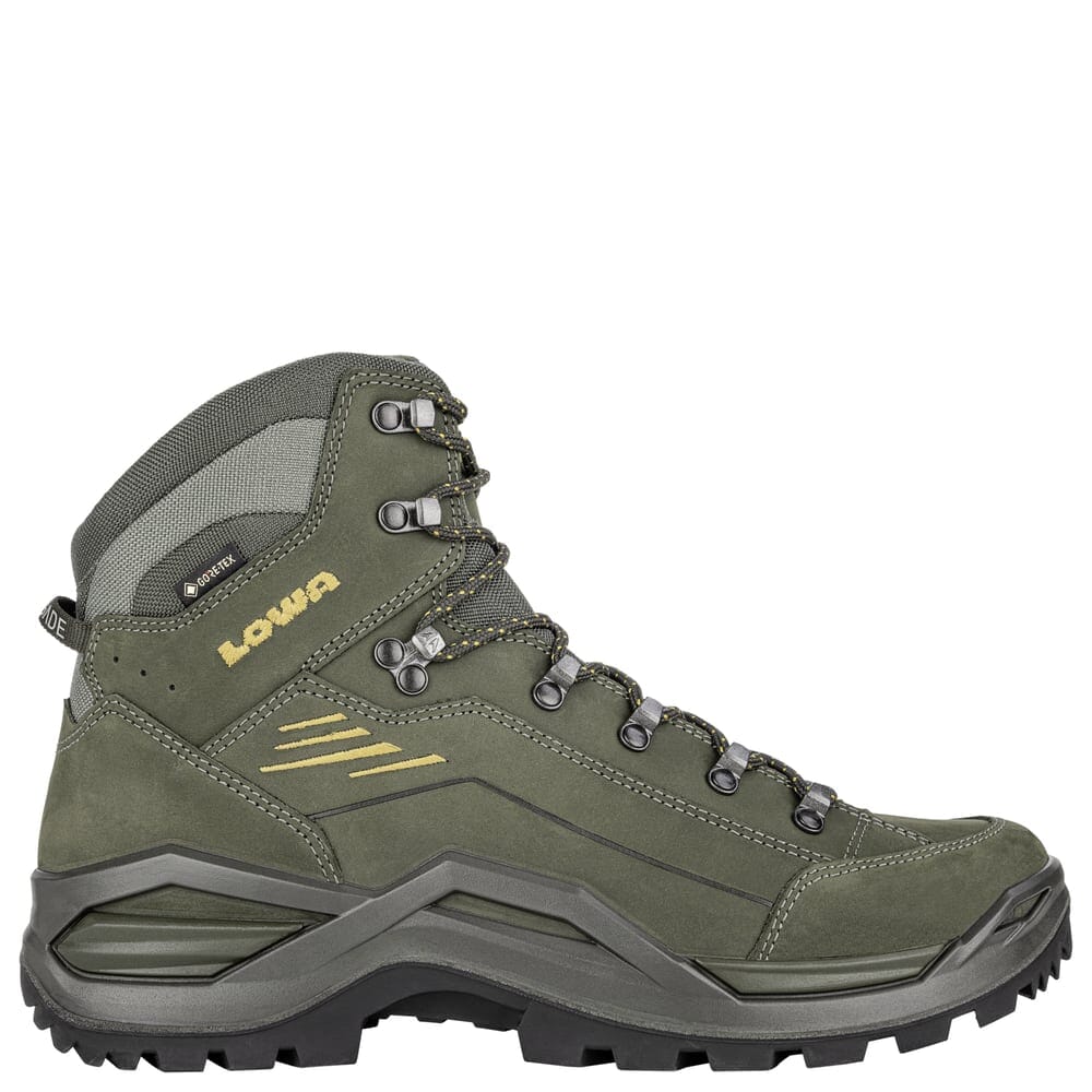 Lowa Men's Renegade EVO GTX Mid Hiking Shoes Olive/Mustard Medium UK 9