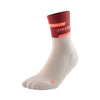 CEP The Run Compression Mid Cut Socks 4.0, Women Red/Off White SM 