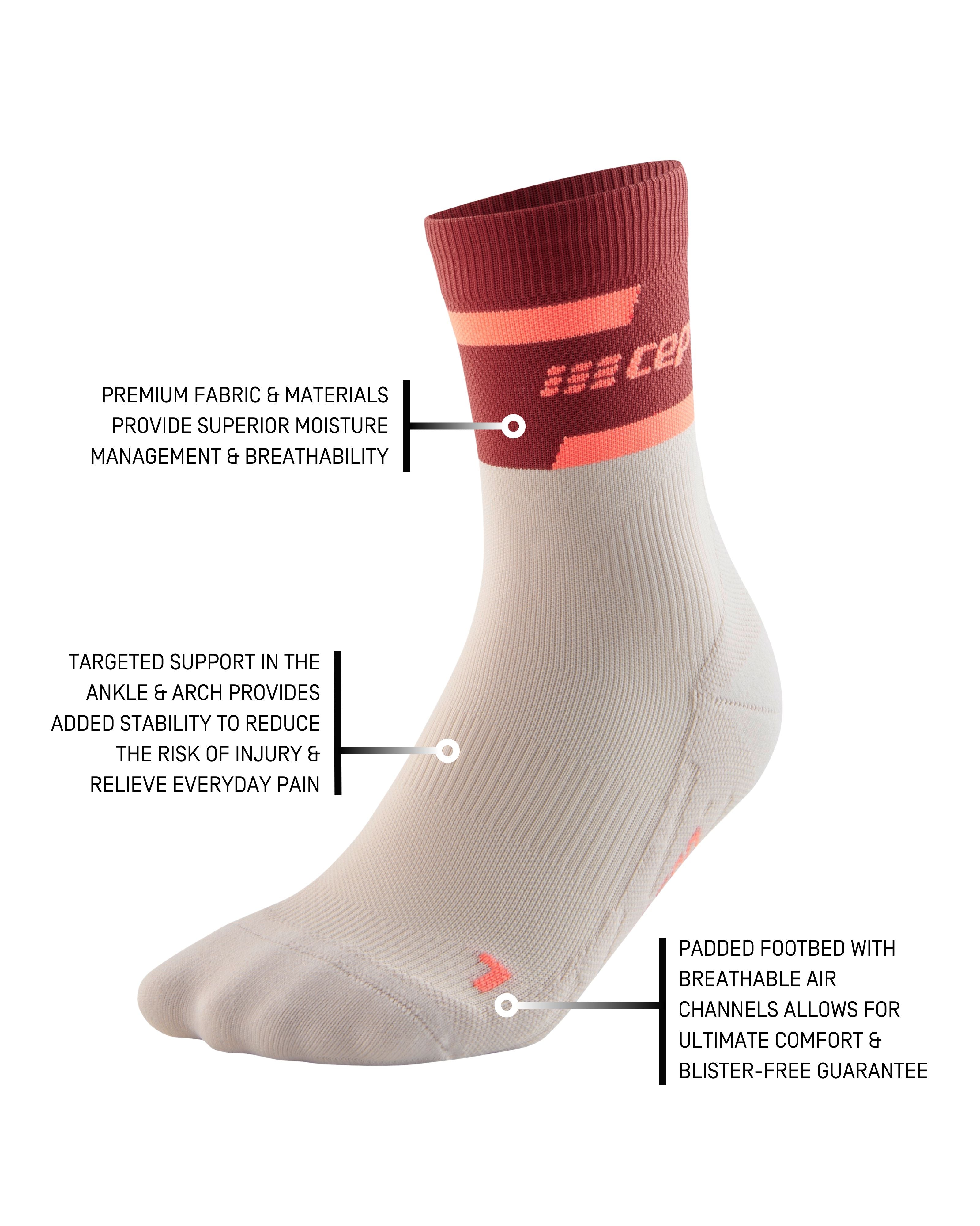 CEP The Run Compression Mid Cut Socks 4.0, Women 