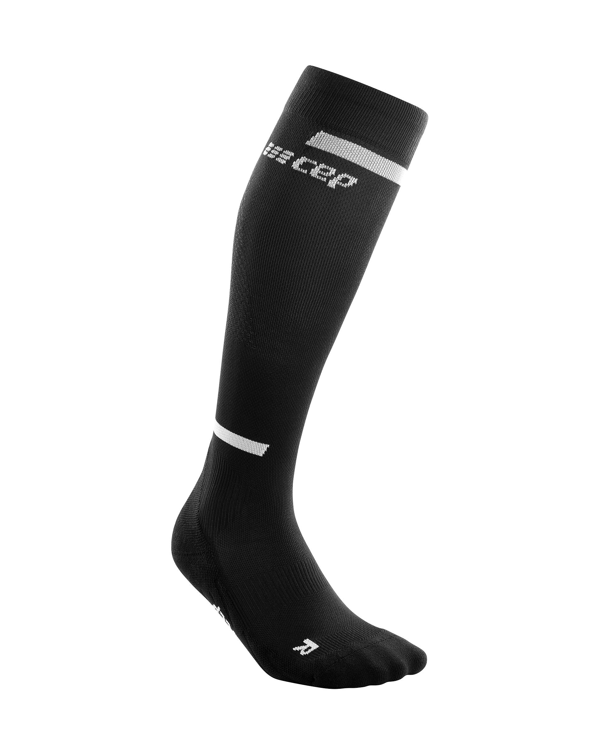 CEP The Run Compression Tall Socks 4.0, Men Black/White III 