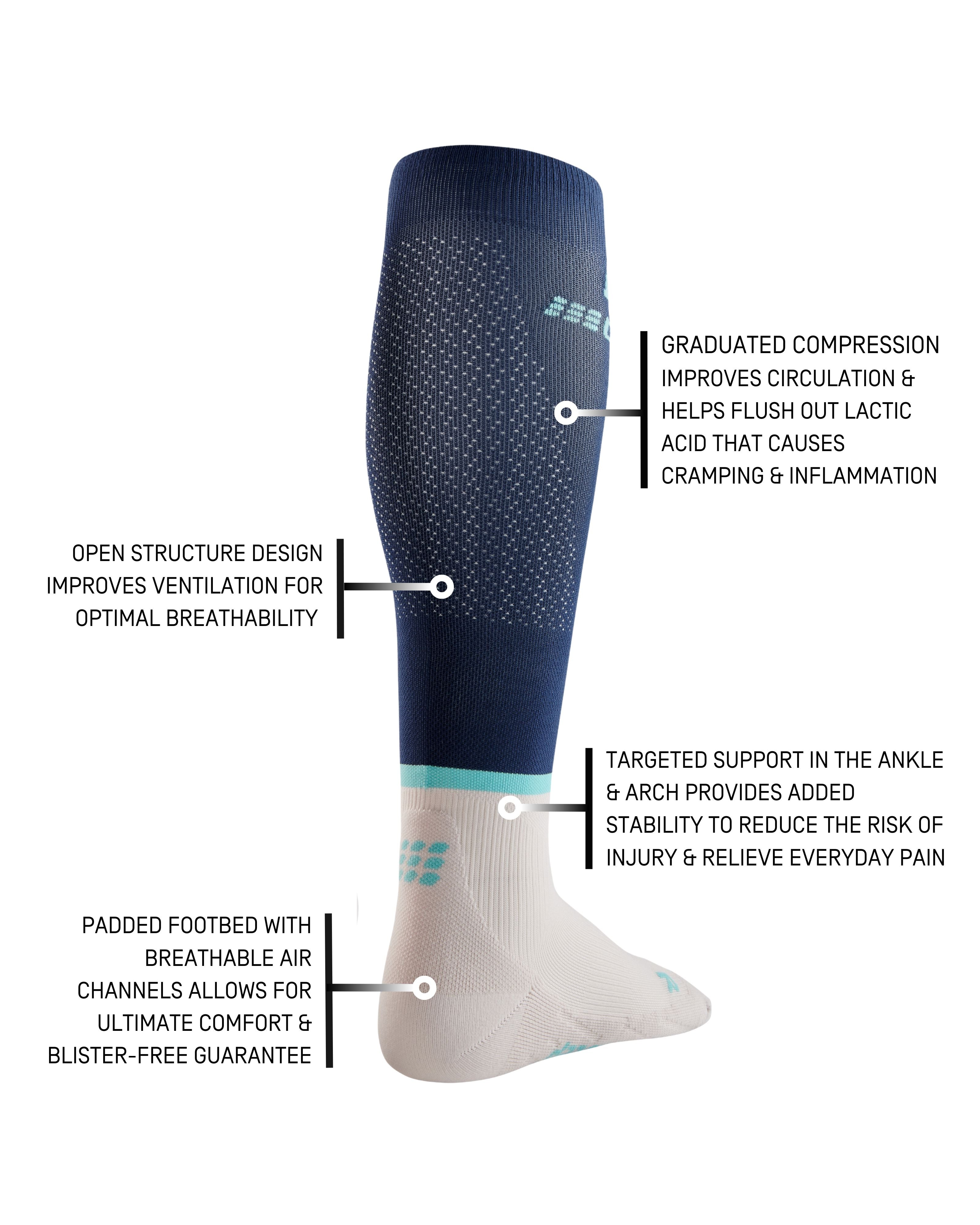 CEP The Run Compression Tall Socks 4.0, Men 