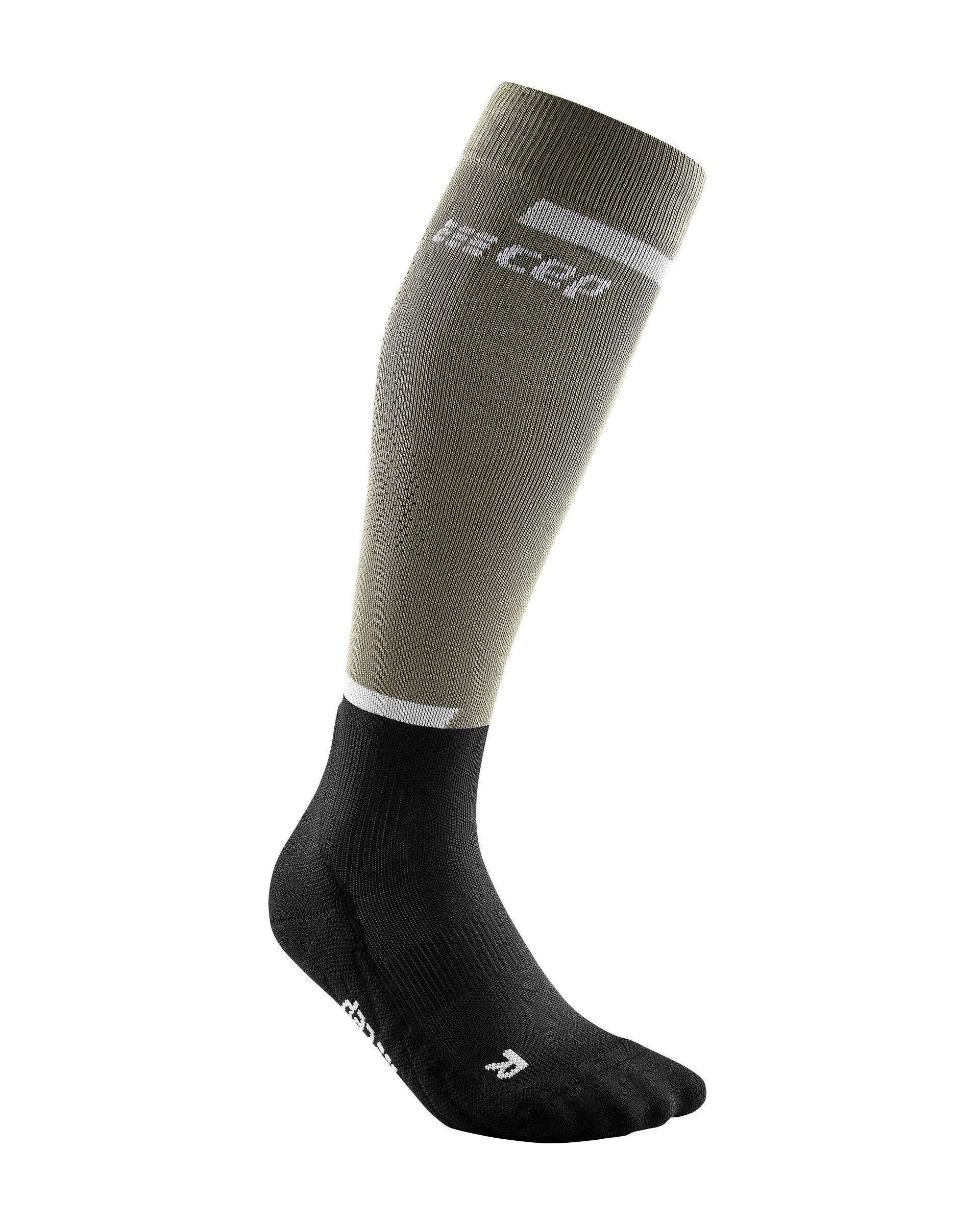 CEP The Run Compression Tall Socks 4.0, Men Olive/Black III 