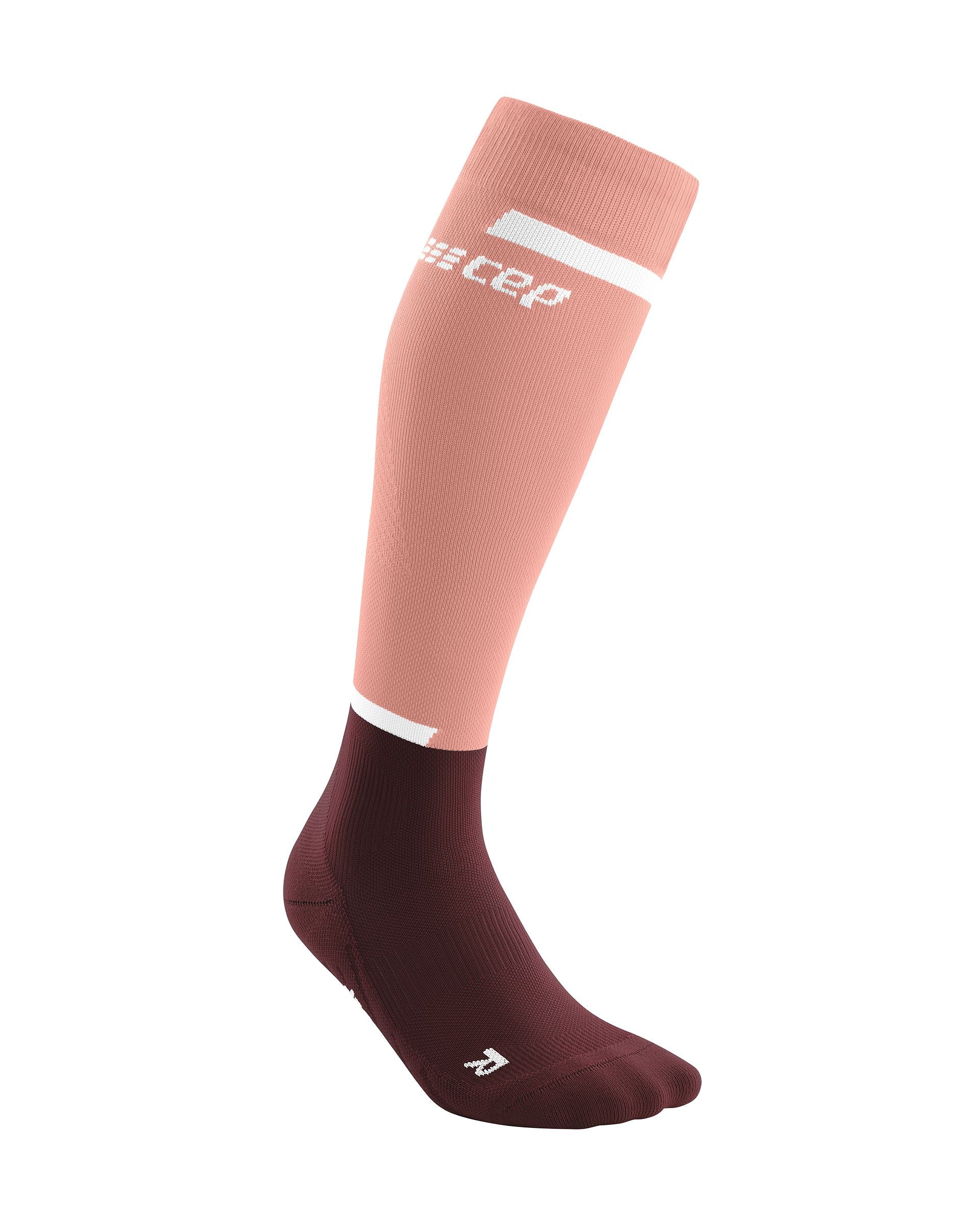 CEP The Run Compression Tall Socks 4.0, Women Rose/Dark Red II 