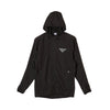 JINGER Unisex's Hooded Running Jacket J-3009 Black XS 