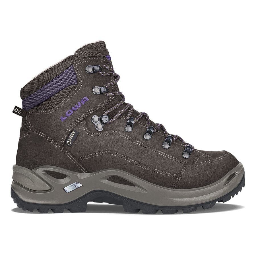 Lowa Women's Renegade GTX Mid Hiking Shoes Slate/Blackberry UK4H 