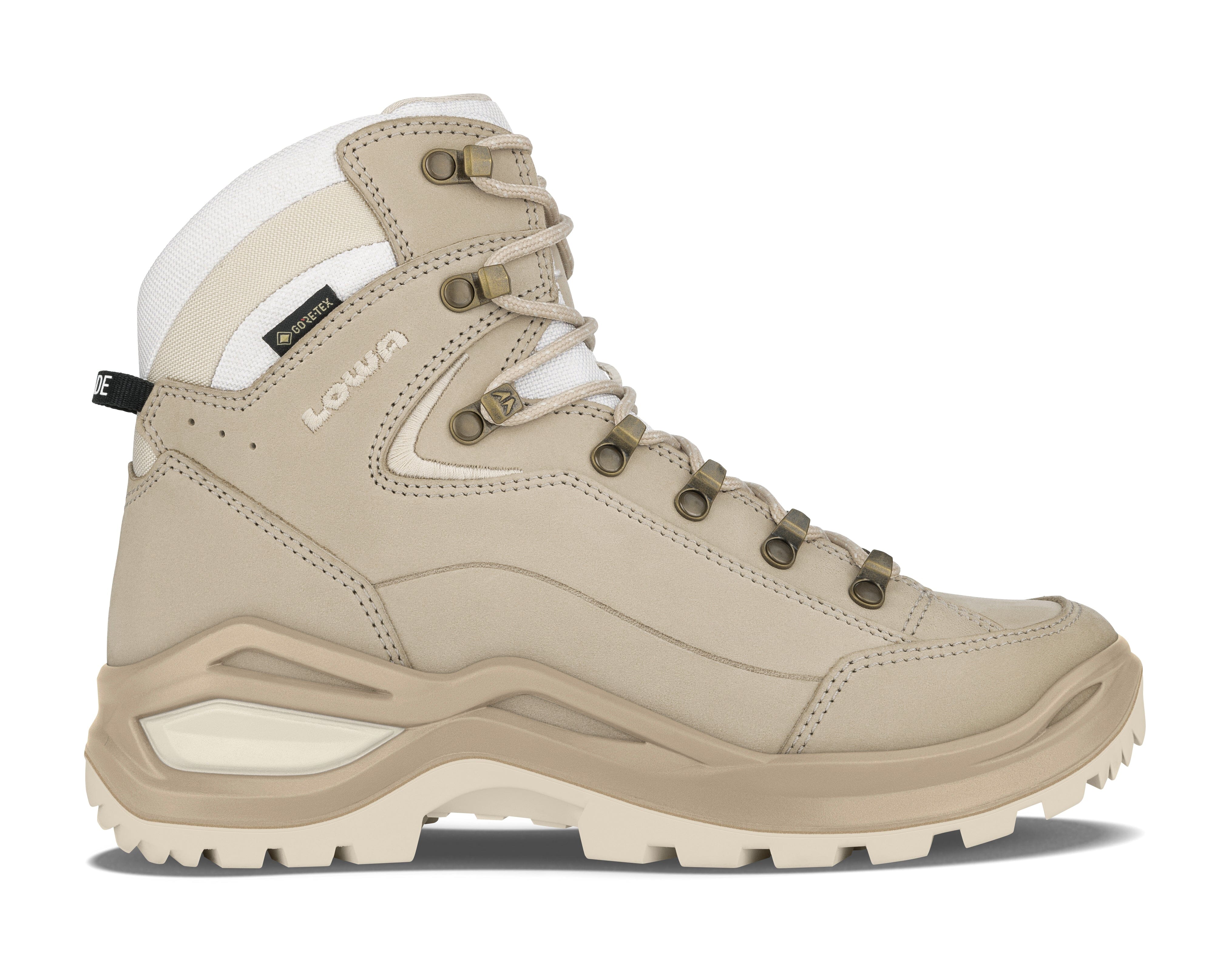 Lowa Women's Renegade EVO GTX Mid Hiking Shoes Champagne/Panna UK 4 