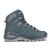 Lowa Women's Renegade EVO GTX Mid Hiking Shoes Steelblue/Old Rose UK 5 