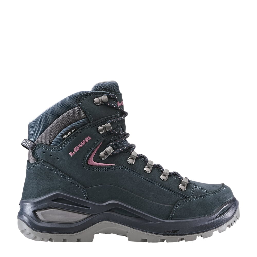 Lowa Women's Renegade EVO GTX Mid Hiking Shoes Steelblue/Old Rose UK 5 