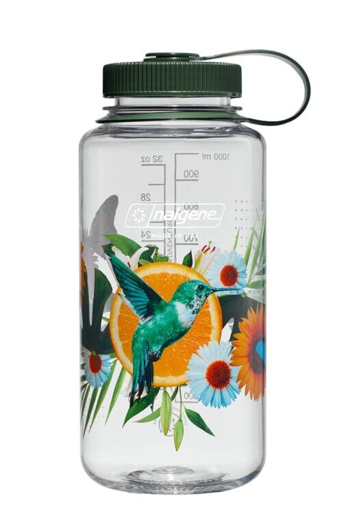 Nalgene 32oz Wide Mouth Sustain Water Bottle - Citrus Hummingbird