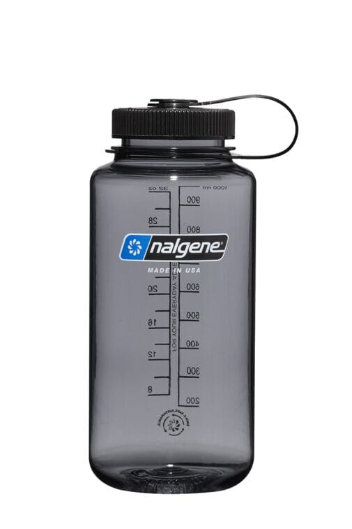Nalgene 32oz Wide Mouth Sustain Water Bottle Gray 