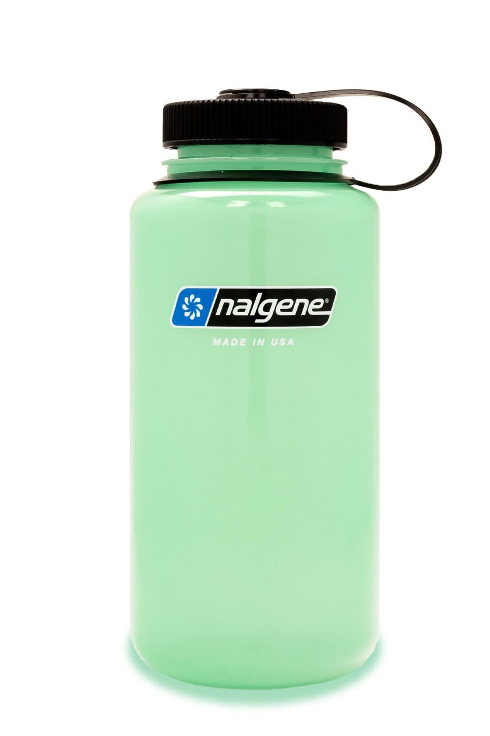 Nalgene 32oz Wide Mouth Sustain Water Bottle Glow Green 