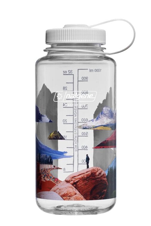 Nalgene 32oz Wide Mouth Sustain Water Bottle - Mixed Landscapes