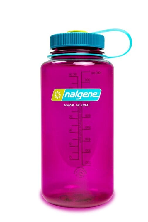 Nalgene 32oz Wide Mouth Sustain Water Bottle Eggplant 