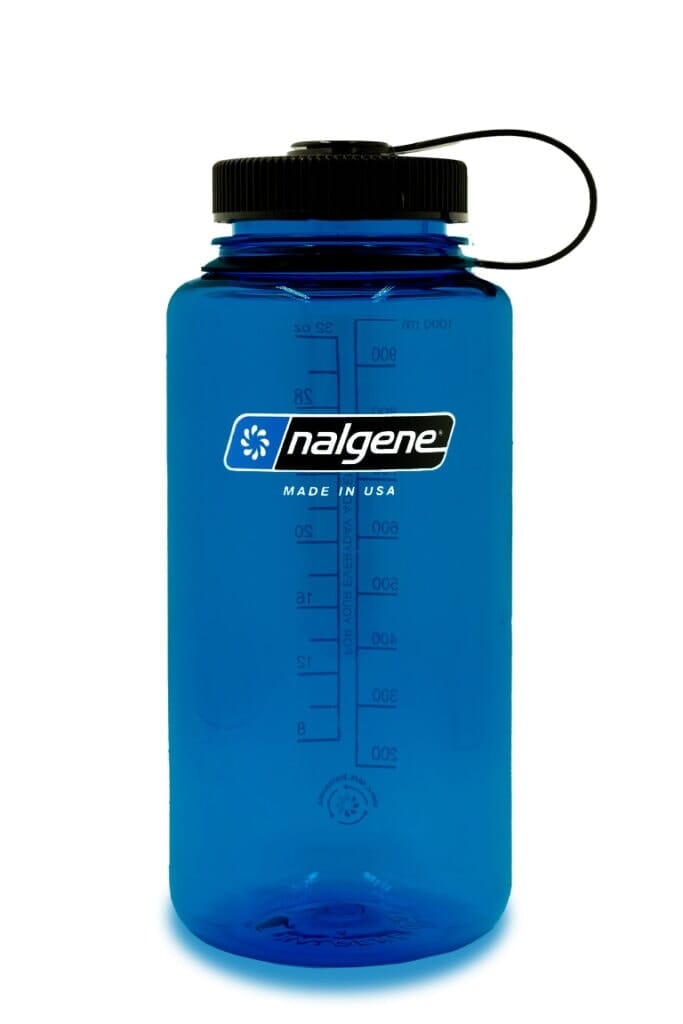 Nalgene 32oz Wide Mouth Sustain Water Bottle Blue 