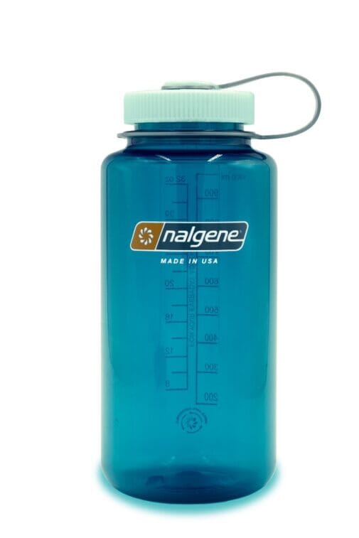 Nalgene 32oz Wide Mouth Sustain Water Bottle Trout Green 