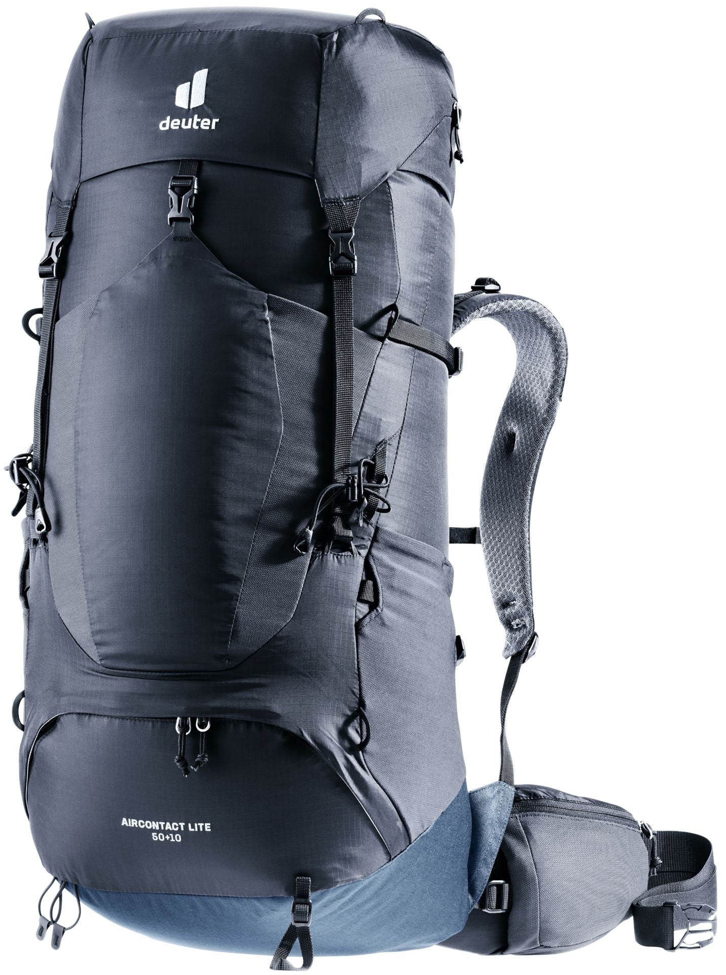 Deuter Aircontact Lite 50+10 Backpacking Pack Black-Marine 