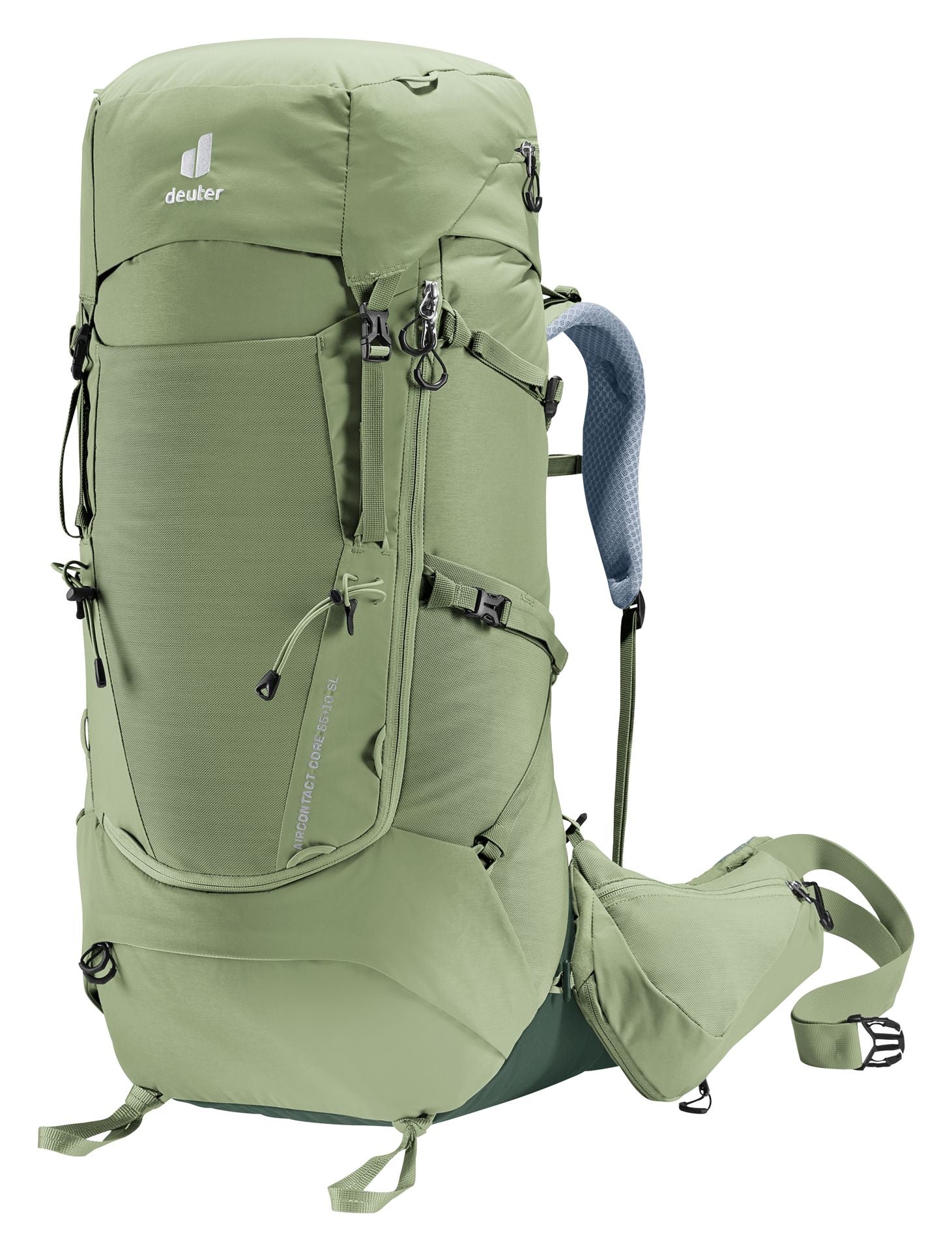 Deuter Aircontact Core 55+10 SL Women's Backpacking Pack Grove-Ivy 