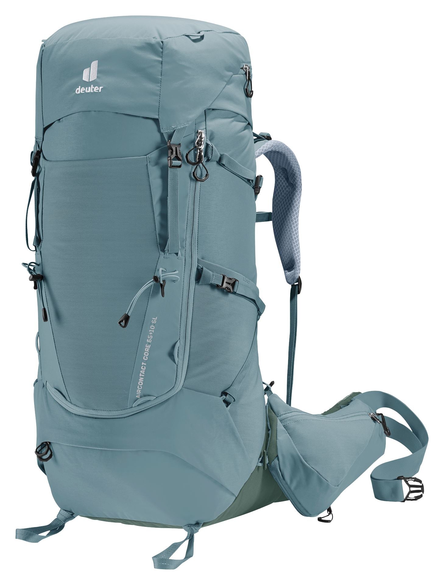 Deuter Aircontact Core 55+10 SL Women's Backpacking Pack Shale-Ivy 