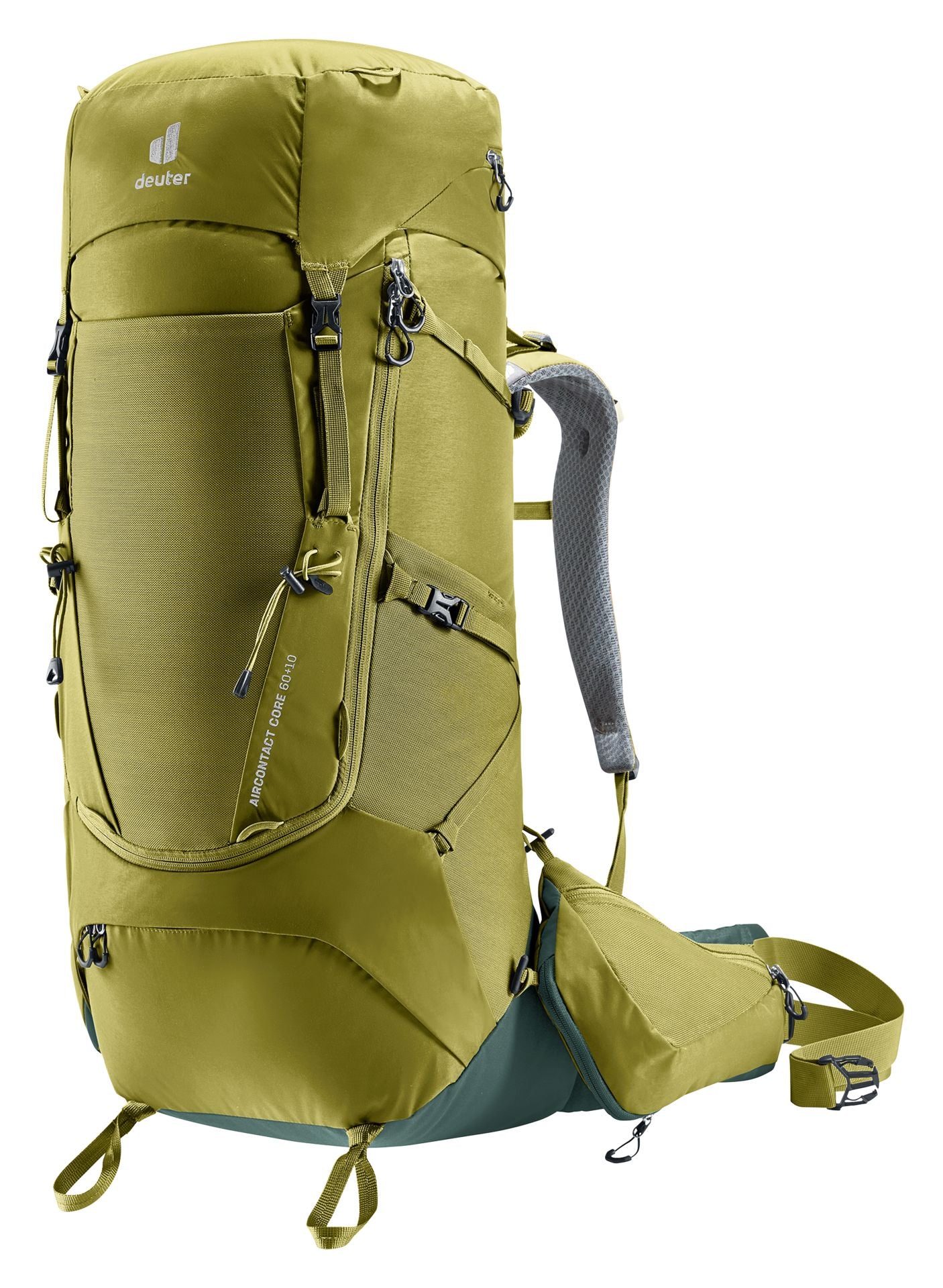 Deuter Aircontact Core 60+10 Backpacking Pack Cactus-Ivy 