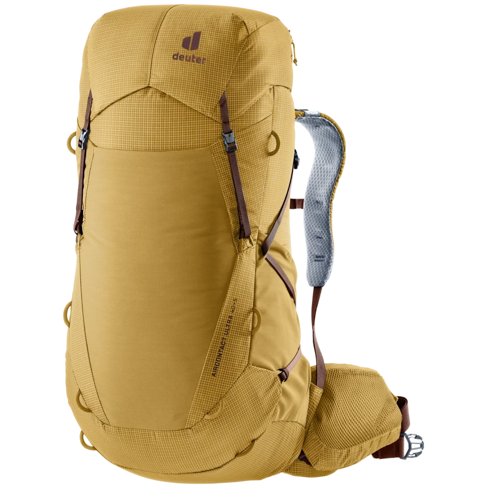 Deuter Aircontact Ultra 40+5 SL Women's Backpacking Pack Savanna-Raisin 