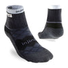 Injinji Men's Liner + Runner Mini‑Crew Socks Black XS/S 