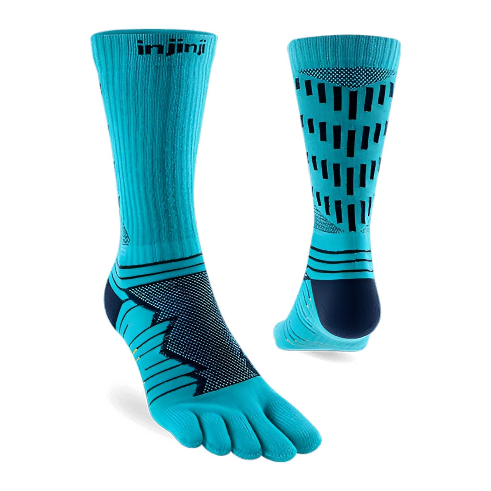 Injinji Ultra Run Crew Socks Pacific Blue S 