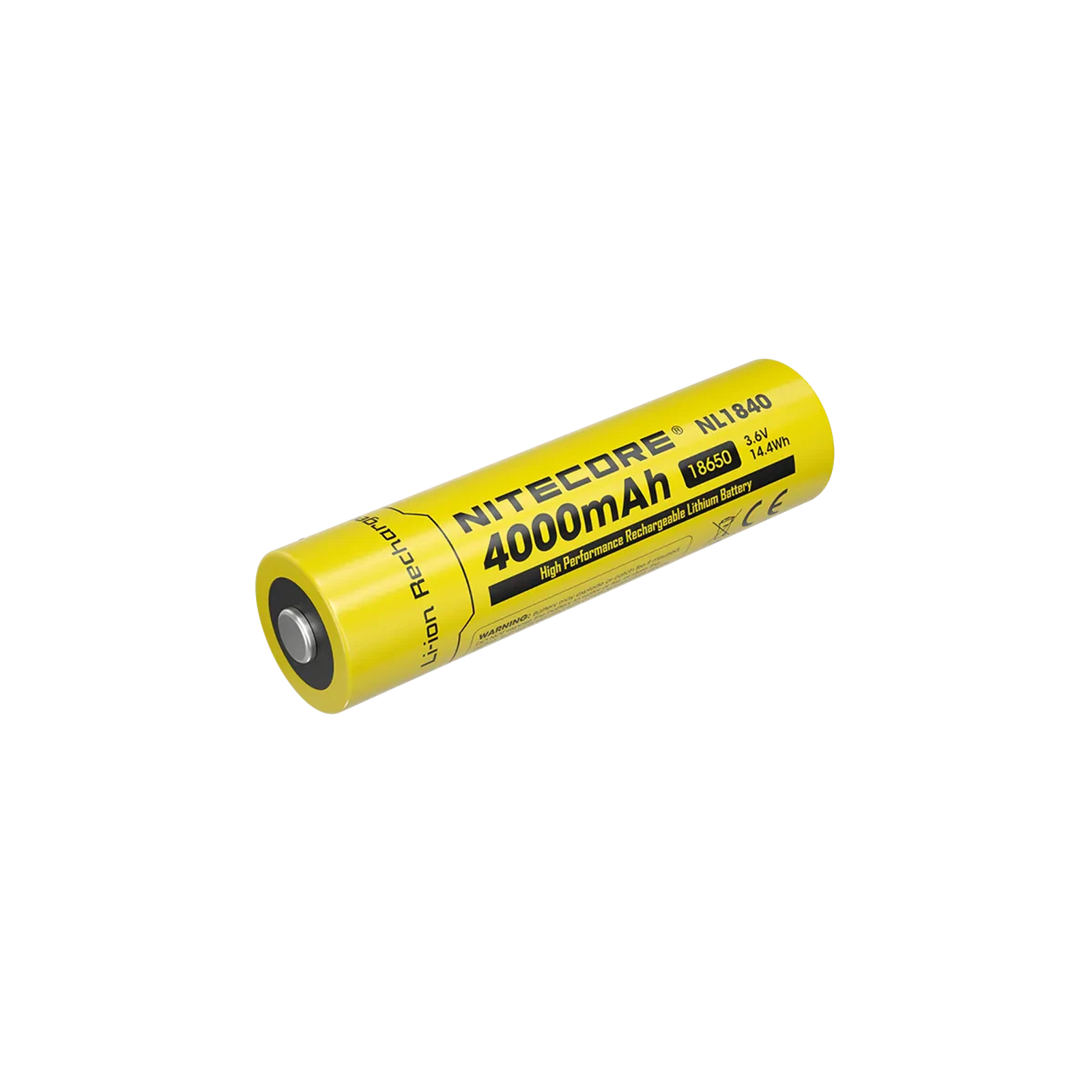 Nitecore NL1840 4000mAh 18650 High-Performance Li-Ion Rechargeable Battery 