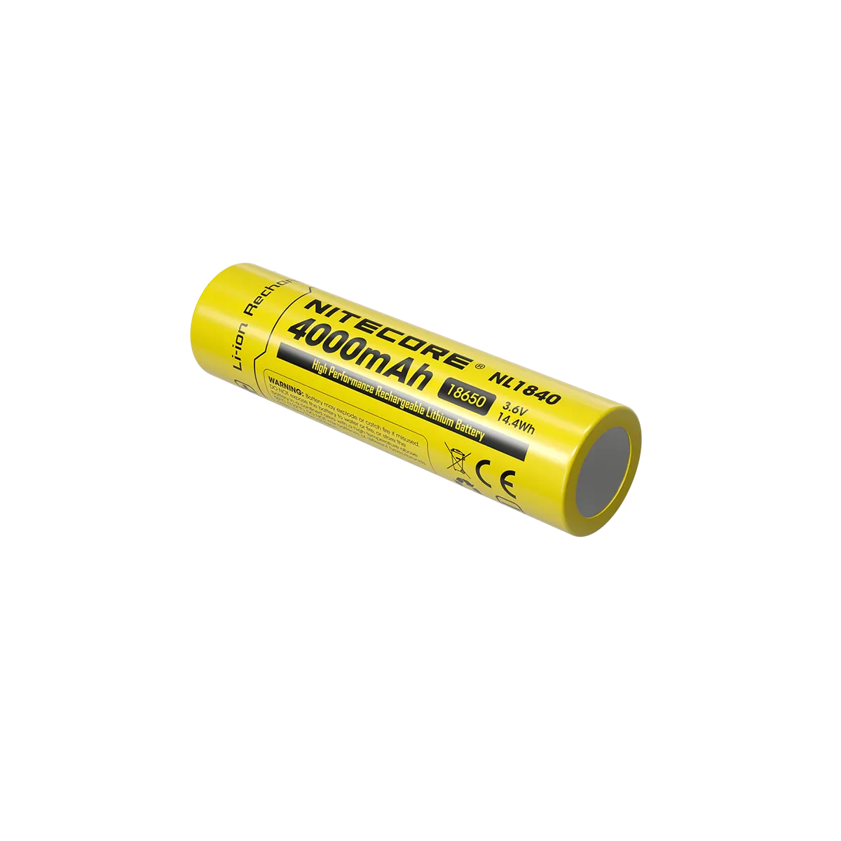 Nitecore NL1840 4000mAh 18650 High-Performance Li-Ion Rechargeable Battery 