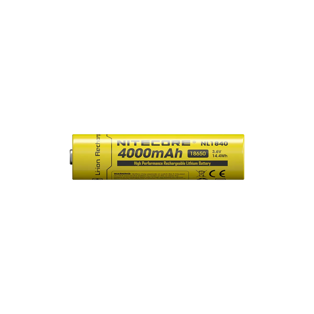 Nitecore NL1840 4000mAh 18650 High-Performance Li-Ion Rechargeable Battery 