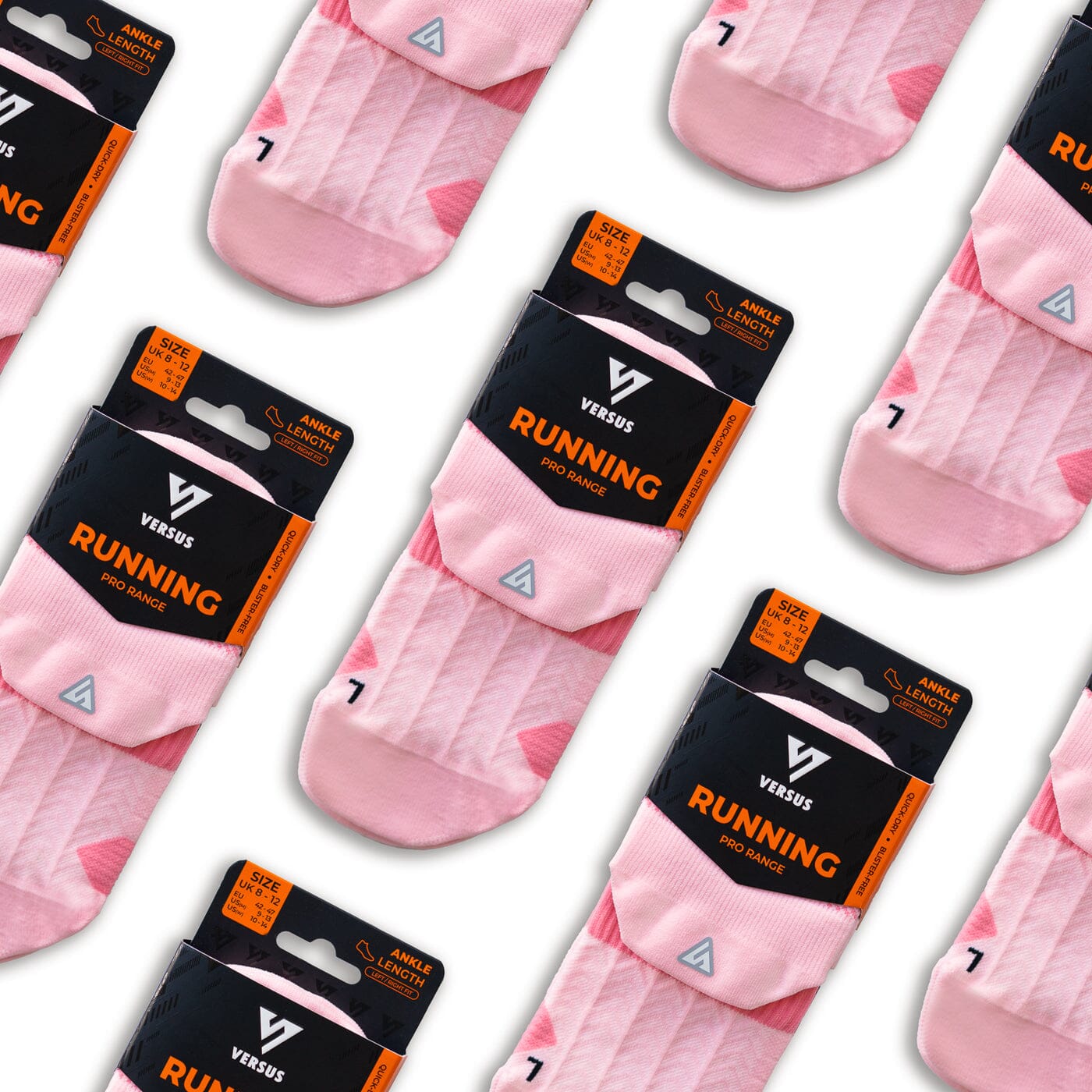 Versus Candy Pink Running Ankle Socks 