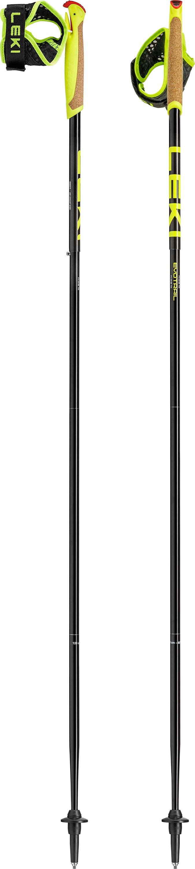LEKI Evotrail FX.One TA Hiking Poles 2026 (1 Pair) Black/Dark Anthracite/Neon Yellow 110cm 