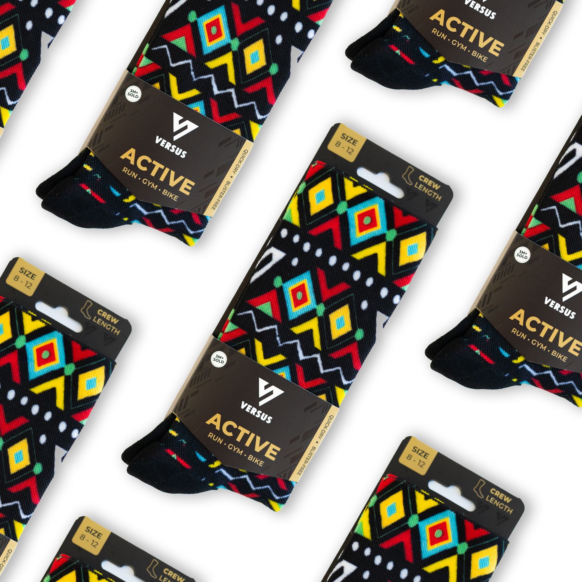Versus Africana Active Crew Socks 