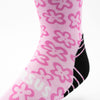 Versus Pink Flower Power Active Crew Socks 