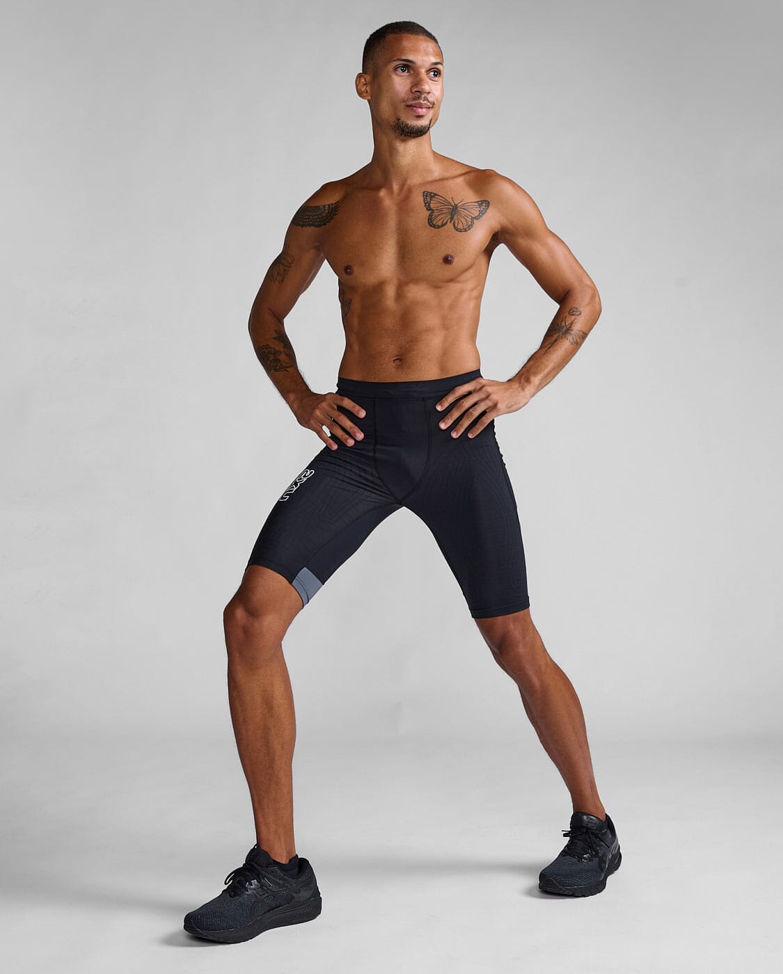 2XU Men's Light Speed React Compression Shorts MA7050B 