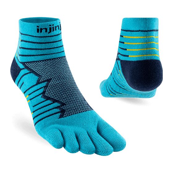 Injinji Ultra Run Mini-Crew Socks Pacific Blue S 