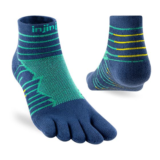 Injinji Ultra Run Mini-Crew Socks Poseidon S 