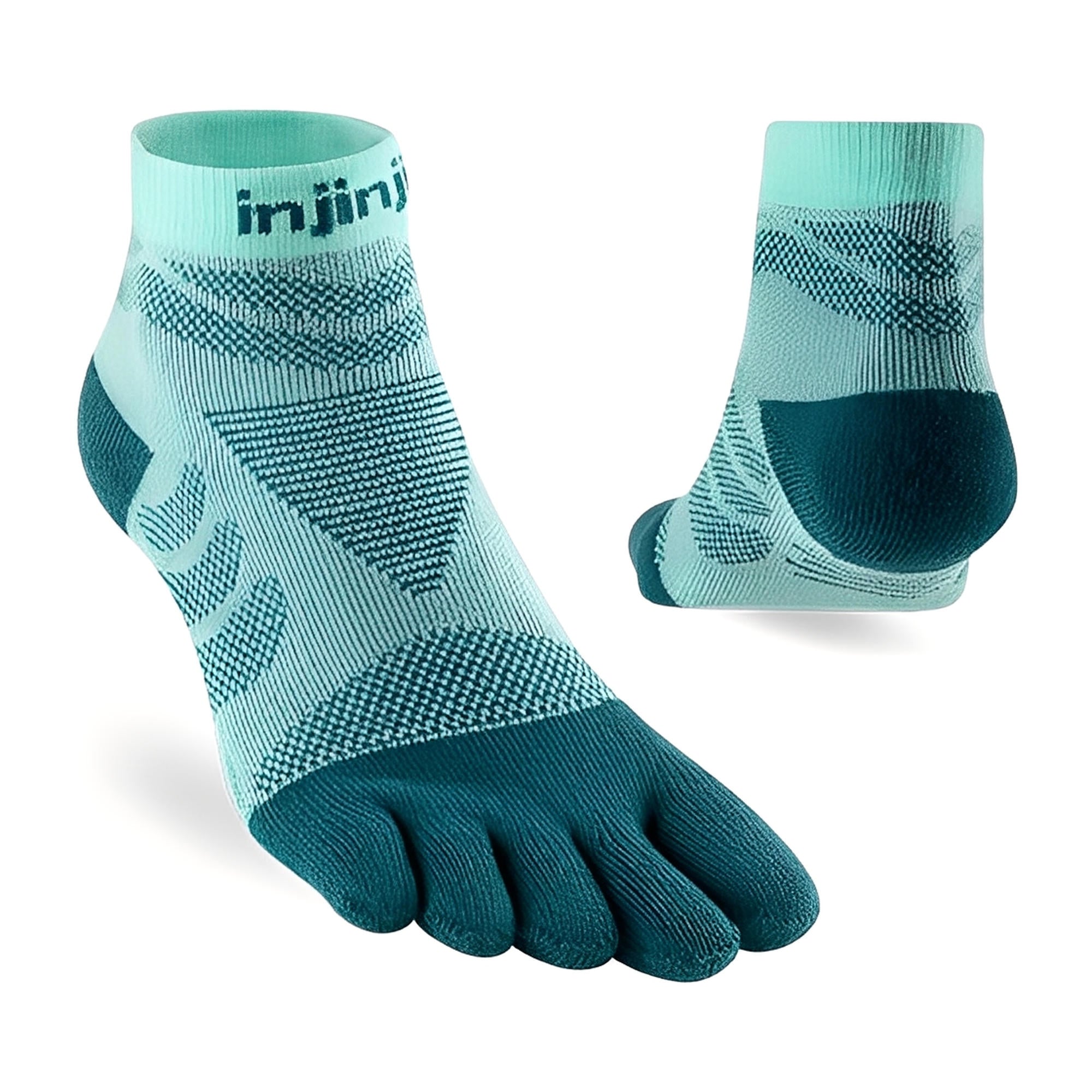 Injinji Women's Ultra Run Mini-Crew Socks Glacier XS/S 