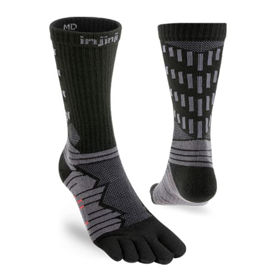 Injinji Ultra Run Crew Socks Obsidian S 
