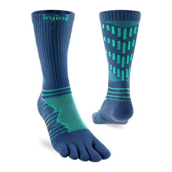 Injinji Ultra Run Crew Socks Poseidon S 