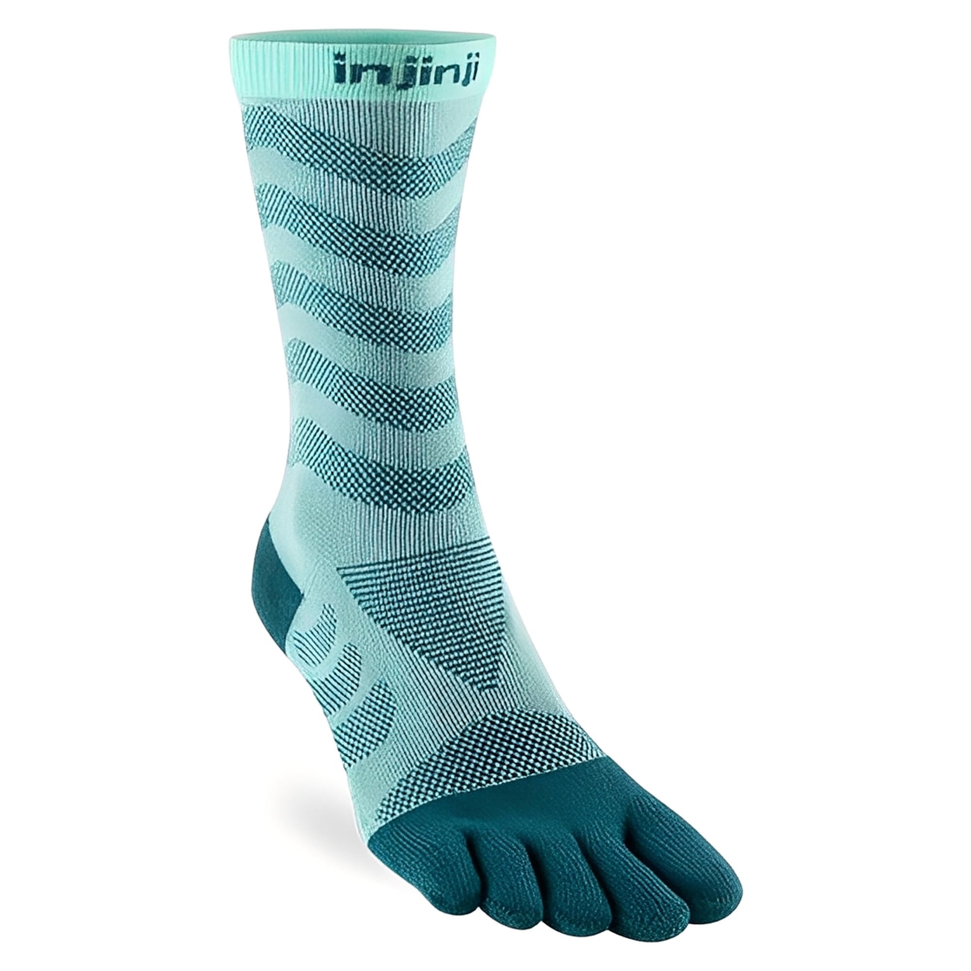 Injinji Women's Ultra Run Crew Socks Pacific Blue XS/S 