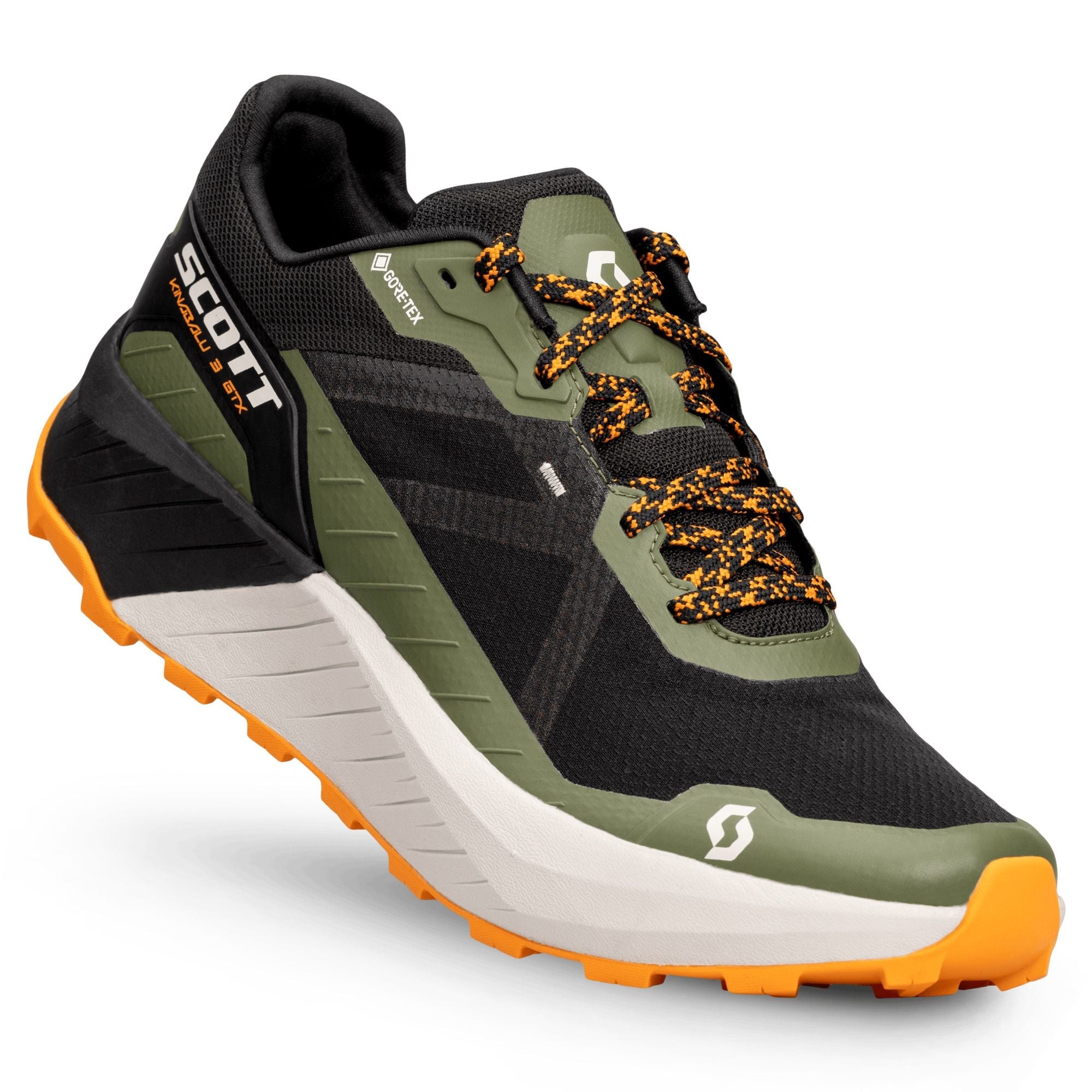 Scott Men's Kinabalu 3 GTX Trail Running Shoes Black/Flash Orange US 8.5 