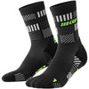 CEP The Run Limited Compression Mid Cut Socks 4.0, Men Black/Neon Yellow IV 