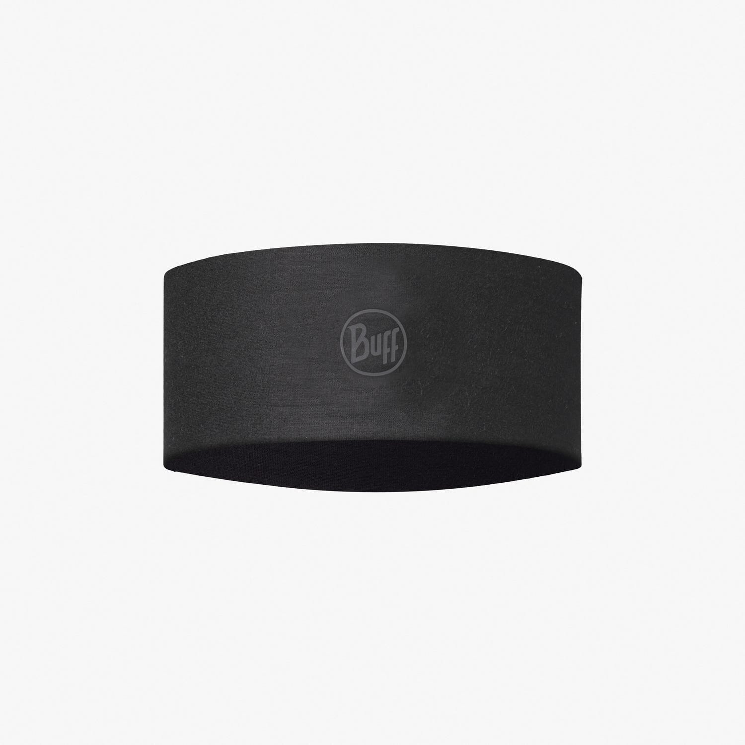 Buff Coolnet UV+ Wide Headband Solid Black One Size 