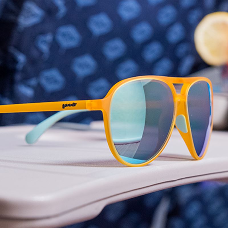 goodr MACH G - Sports Sunglasses - Cheesy Flight Attendant 
