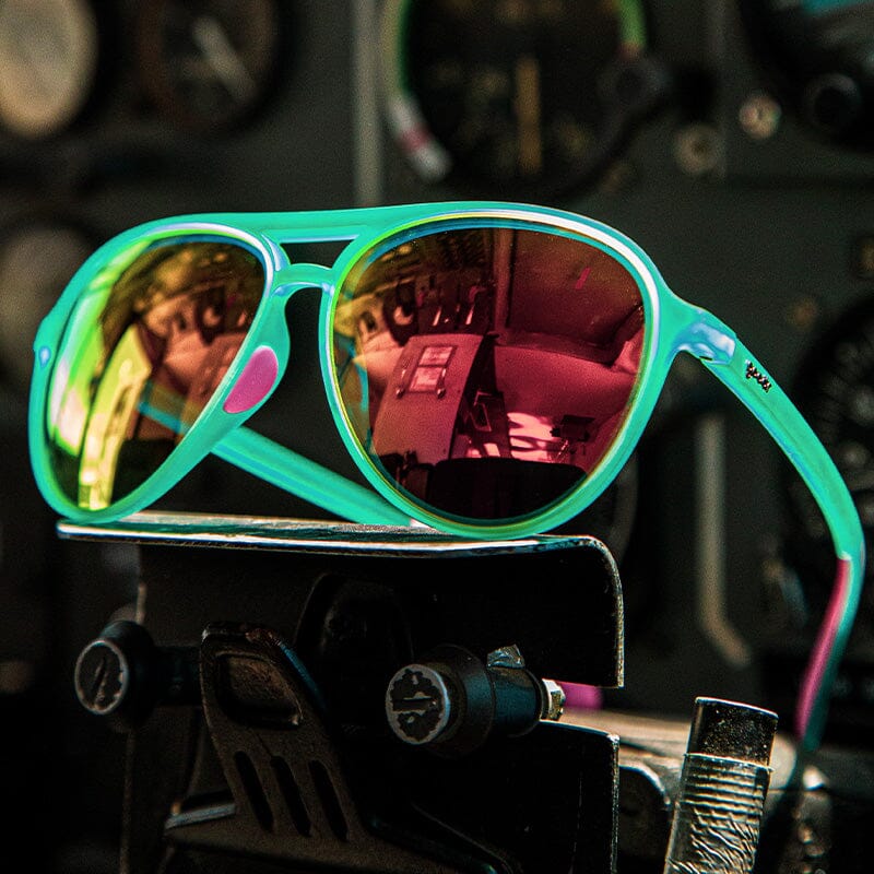 goodr MACH G - Sports Sunglasses - Kitty Hawkers' Ray Blockers 