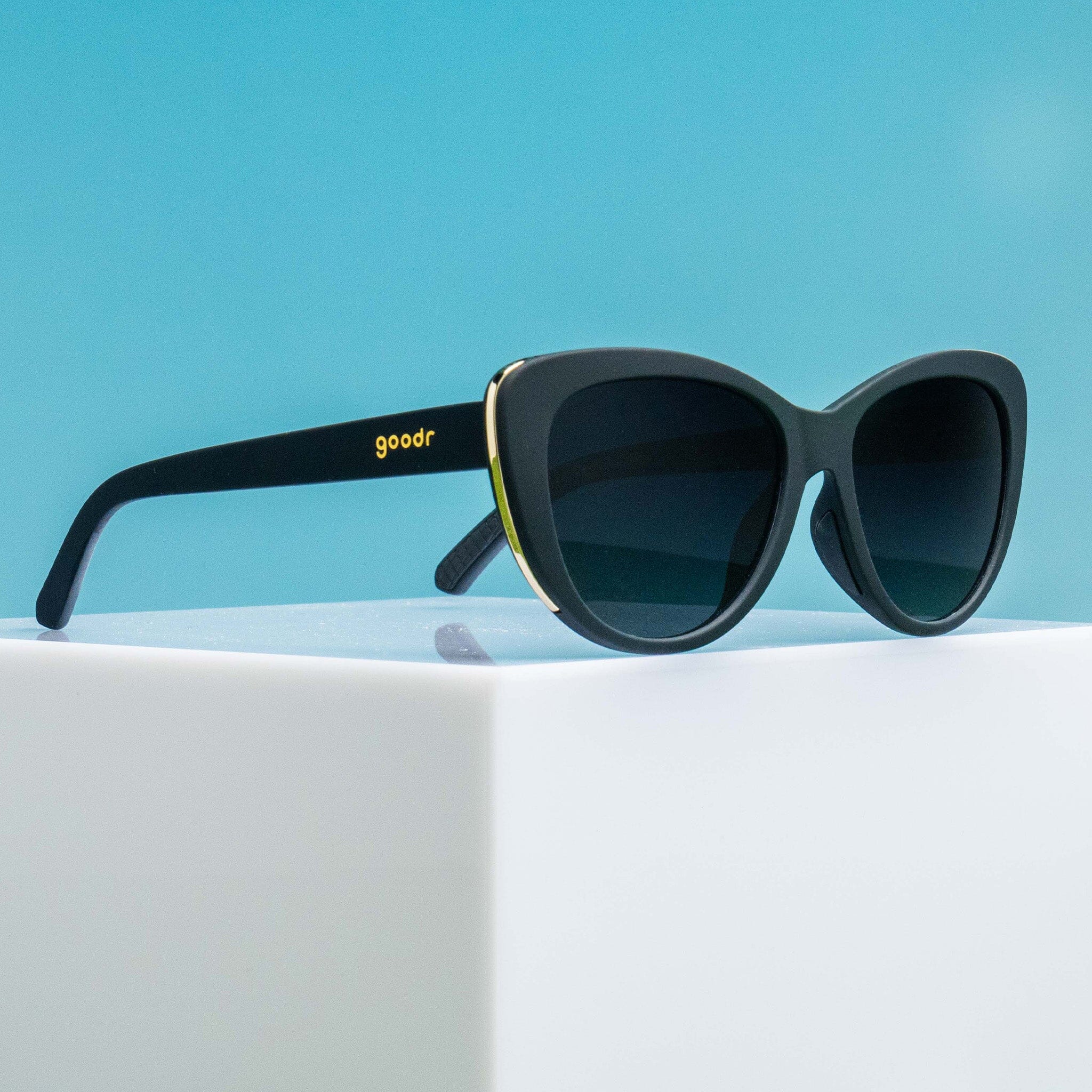 goodr Glam G - Sports Sunglasses - It's Noir, Darling 