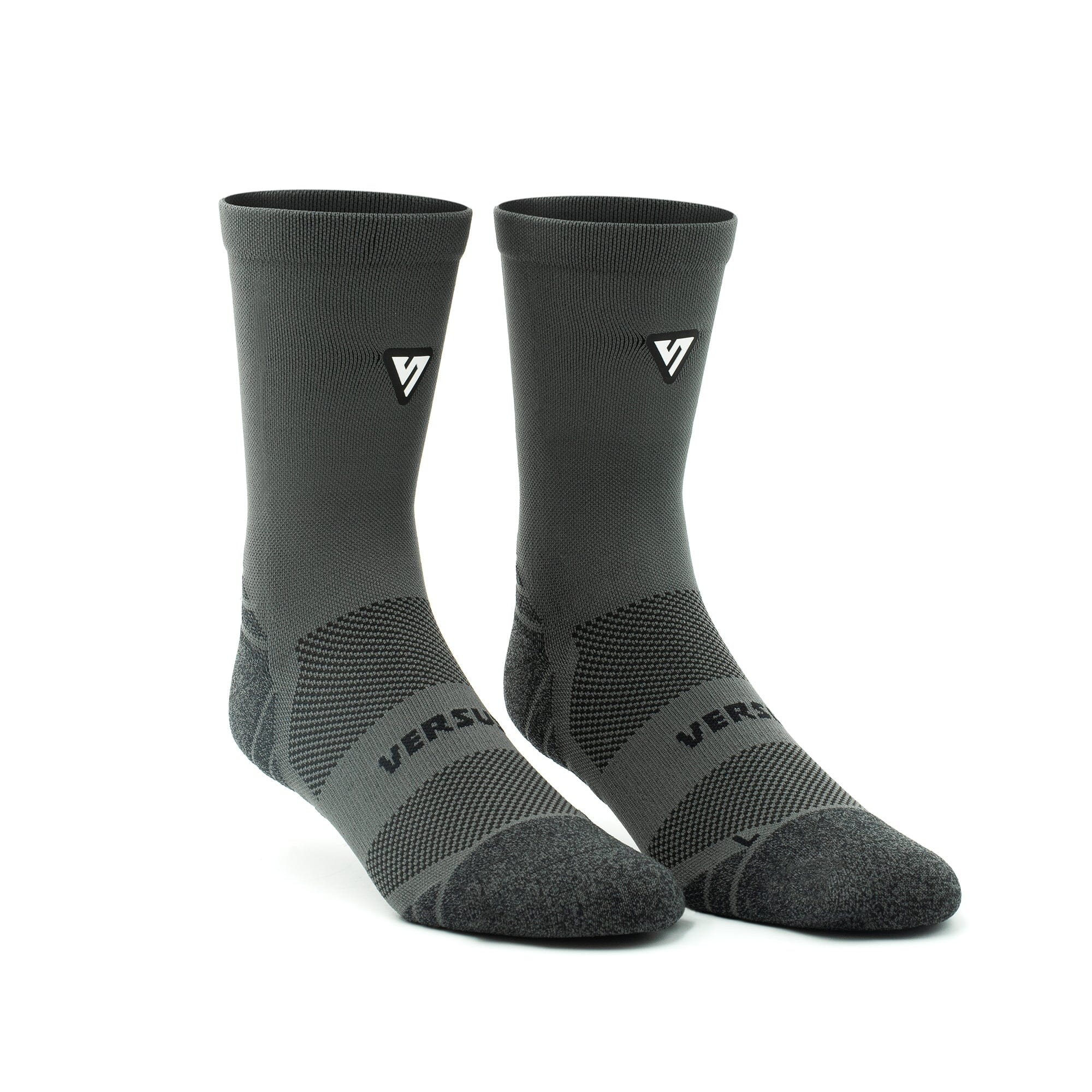 Versus Classic Charcoal Active Crew Tab Socks Classic Charcoal 4-7 