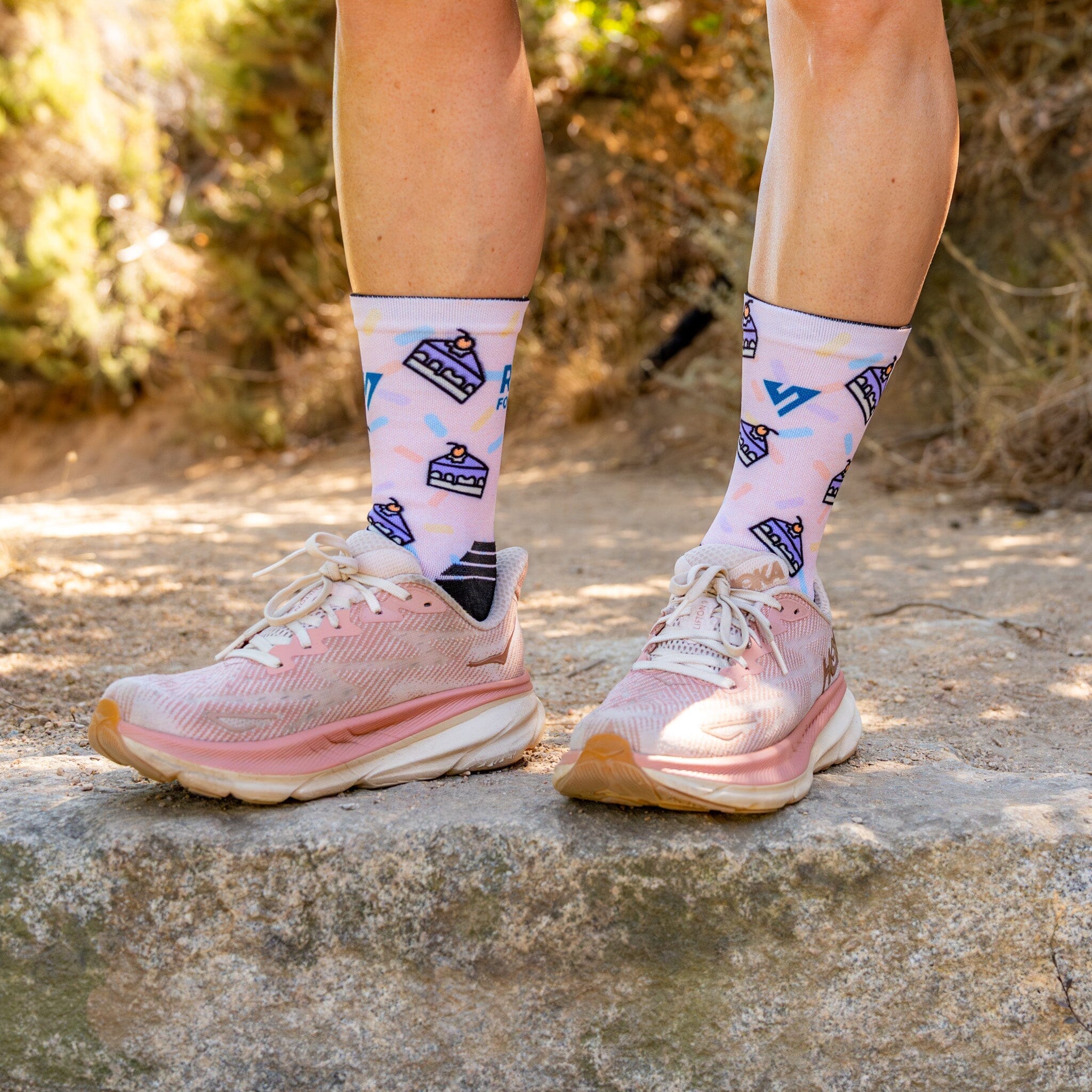 Versus Run For Cake Active Crew Socks 